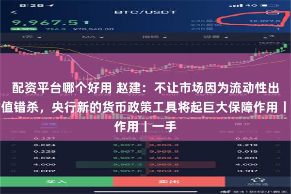 配资平台哪个好用 赵建：不让市场因为流动性出现估值错杀，央行新的货币政策工具将起巨大保障作用丨一手