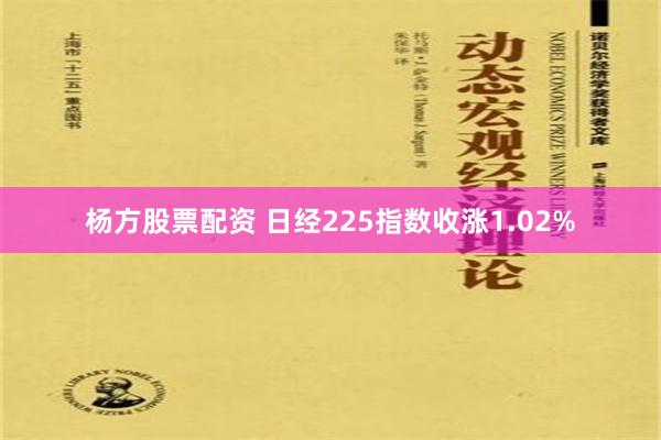 杨方股票配资 日经225指数收涨1.02%